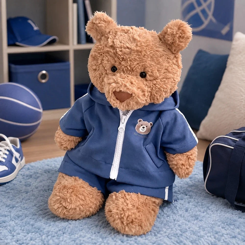 Navy 3-Piece Sports for Bartholomew Bear Plush – 10 Inch [BXYC-40-10IN]